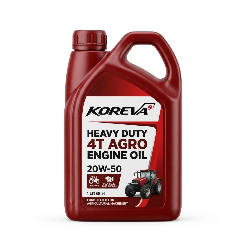 KOREVA KOREVA - Heavy Duty 4T Agro Engine Oil (20W-50) - Heavy Agriculture Machinery