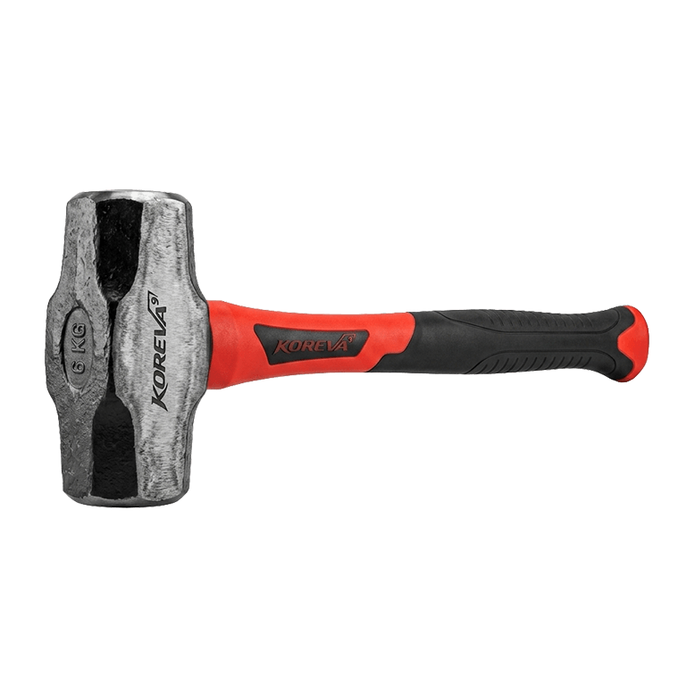 KOREVA IRON CLAW Drop Forged Carbon Steel Sledge Hammer with Fiberglass Handle