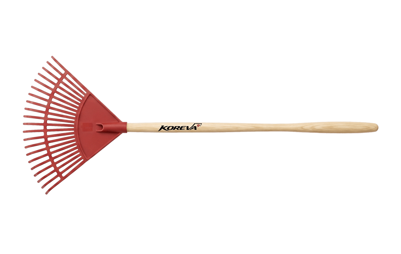 KOREVA LEAF PRO 22 Teeth Heavy Duty Flexible Plastic Lawn and Leaf Rake