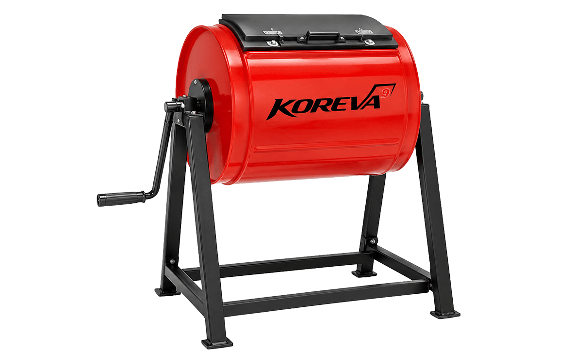 KOREVA SEED COATER Heavy Duty Manual Rotating Seed Treatment Drum Machine