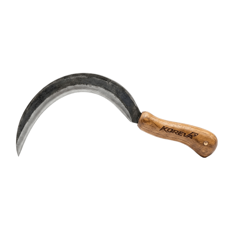 KOREVA PRO CUT High-Carbon Steel Curved Crescent Crop Harvesting Sickle